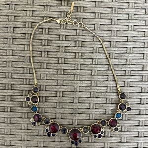 Elegant Gold and Purple Necklace